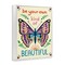 Stupell Industries Your Own Beautiful Butterfly Framed Giclee Wall Art Design by Carrie Cantwell